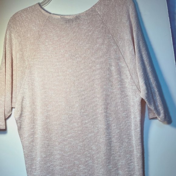 SJS-Made in USA-Knit Sweater/Paris-Medium-Sparkle Silver Beads-Pearl-Casual - Picture 3 of 11